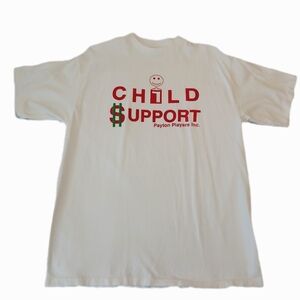 Vintage Single Stitch Child Support Size XL Payton Players Inc. T-Shirt